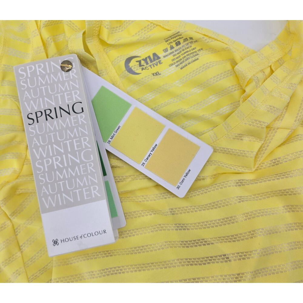 Zyian Lemon Nimbus Split Back Tanks - image 4